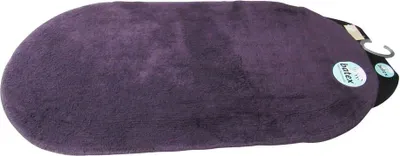 Produktbild von Batex Badematte Badteppich Badvorleger Duschvorleger Badezimmerteppich 65x120cm Duo Baumwolle pflaume oval
