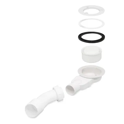 Image de SONNI Garniture d'écoulement bac à douche Matériau ABS 90mm Anti-obstruction Anti-odeur