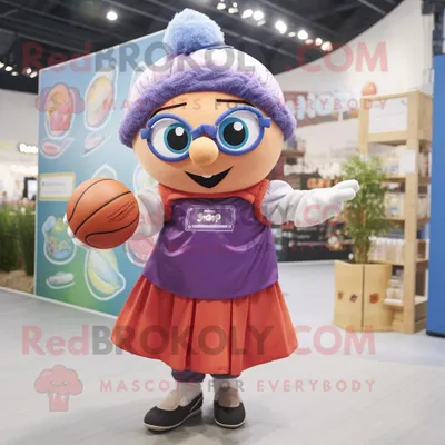 Immagine prodotto di Juggle personaggio del costume della mascotte REDBROKOLY vestito con un cappotto e fasce