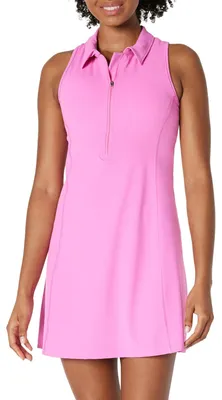 Produktbild von A. Essentials Damen Sportliches Anschmiegsames FormFlex-Tenniskleid, Lang, Rosa,