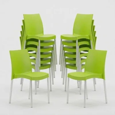 Produktbild von 20er Set Stühle Küchenstuhl Esstischstuhl Esszimmerstuhl Grand Soleil Boulevard - Grün