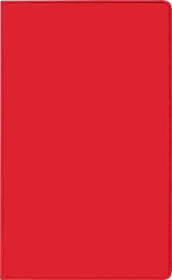 Produktbild von Taschenkalender Saturn Leporello PVC rot 2026