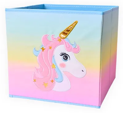Immagine prodotto di Solidchoice - Scatola pieghevole con motivo unicorno per bambini