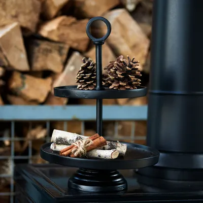 Produktbild von Light & Living - Etagere Lutek - Schwarz - 2 Schichten