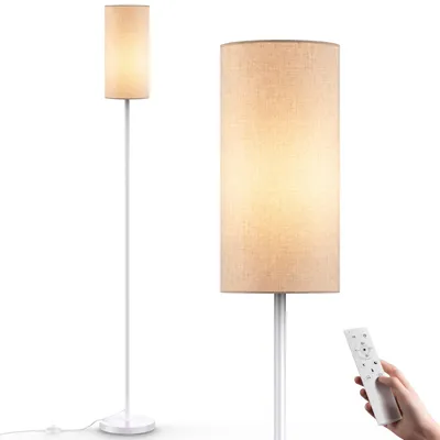 Stehlampe 155 cm dimmbar mit Fernbedienung, Schwarz