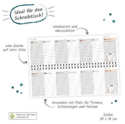 Produktbild von TRÖTSCH - Schreibtischquerkalender 1 2027