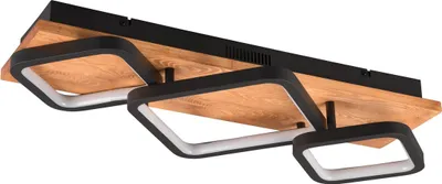 Produktbild von Trio Leuchten LED Deckenleuchte Rama 32W schwarz Metall, warmweiß