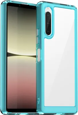 Immagine prodotto di Custodia per Sony Xperia 10 V trasparente, antiurto Custodia protettiva in silicone TPU azzurro