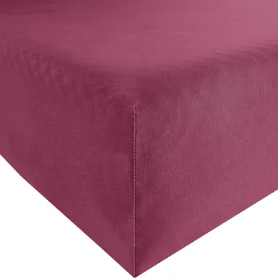Produktbild von Erwin Müller Spannbettlaken Freising" aubergine 90x190 cm - 100x220 cm"