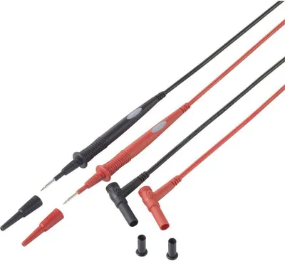 Produktbild von Sicherheits-Messleitung 1.00 m Schwarz, Rot VOLTCRAFT MS-7
