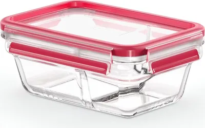Image de Boîte De Conservation Rectangulaire 0,8 L + Séparateur - Masterseal Glass - Tefal