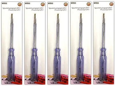 Immagine prodotto di 5 tester di tensione, rilevatore di fase, lampada tester di corrente, cacciavite