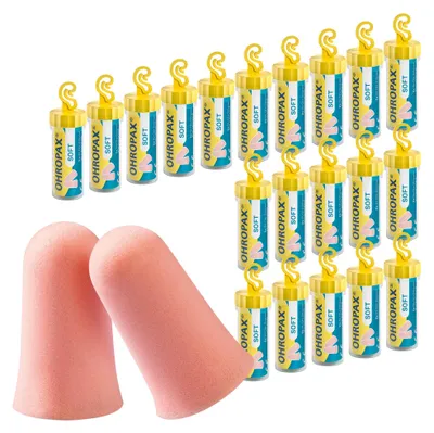 Produktbild von OHROPAX Soft Ohrstöpsel 20x2 Stück – Schaumstoff-Lärmschutz