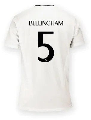 Produktbild von Real Madrid 24/25 Bellingham Heim Junior-kurzarm-t-shirt Weiß 6 Years Kinder Weiß 6 Years