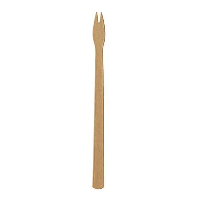 Produktbild von Pommes-Frites-Gabeln, Papier "pure" 13,5 cm braun