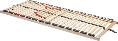 Produktbild von Stabiler Lattenrost 90x200cm, Holzlatten aus 100% Buche, Kopfteil nicht verstellbar, für jedes Bett und jede Matratze kompatibel, 28 Federleisten mit Verstärkung im Hüftbereich