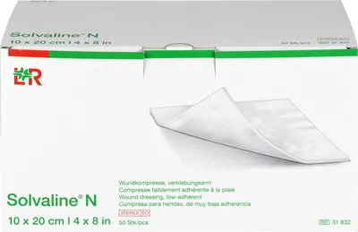 Zdjęcie produktu dla Solvaline N kompresy 10x20 cm sterylne 50 szt