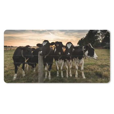 Produktbild von MuchoWow® Schreibtischunterlage Tiere - Kuh 80x40 cm - XXL Mauspad - Gaming Mauspad