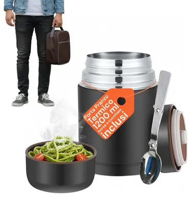 Produktbild von Edelstahl Thermos Lunchbox, 1200 ml mit Isolierung