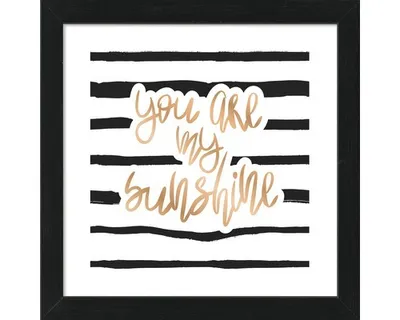 Produktbild von Gerahmtes Bild You are my sunshine 35x35 cm