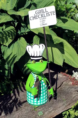 Produktbild von Zaunhocker Frosch Grill Checkliste