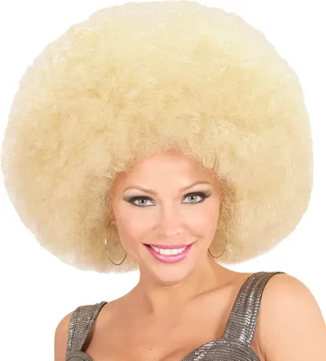 Produktbild von Widmann Hippie Perücke, blond, XL, für 70er Jahre Party, Damen & Herren