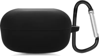 Zdjęcie produktu dla Jumada's – etui pasujące do Galaxy Buds 2 Pro – silikonowe etui – w zestawie karabińczyk – czarne