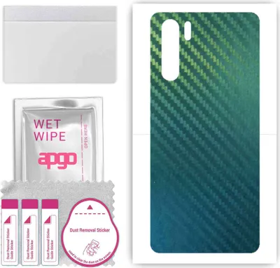 Produktbild von apgo Rückseite Schutzfolie, Skin, kompatibel mit Oppo Reno3 CPH2043, Hinten Displayschutzfolie aus Vinylfolie, kratzfest, einfache Montage - Kohlenstoff-Chamäleon CAKA1