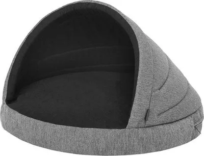 Produktbild von Famanu Hundebett 2-in-1 - Komfortables Hundebett für große und kleine Hunde - Grafit - Ø 90 x 60 cm