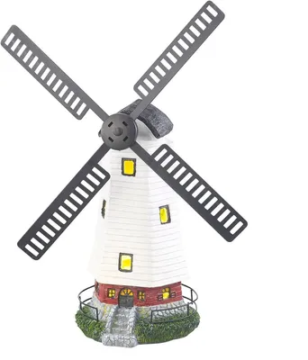 Image de Moulin à vent solaire 50cm LED Moulin à vent éclairage jardin lampe maison de campagne décoration de jardin