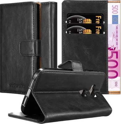 Produktbild von Cadorabo Hülle für Huawei ASCEND G7 PLUS / G8 / GX8 Schutzhülle in Schwarz Handyhülle Book Tasche Case Etui Luxury