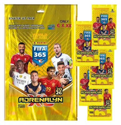 Produktbild von FIFA 365 Adrenalyn XL 2026 Trading Cards - 1 Starter + 5 Booster