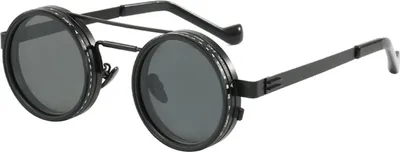 Produktbild von 1–9 Gänge verstellbare Tönung Sonnenbrille Retro runde polarisierte Brille mit ND-Filtergläsern für Männer Angeln Autofahren Strand schattig