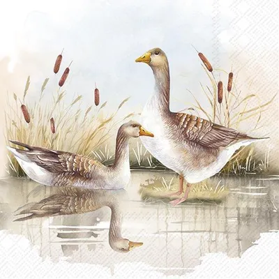 Produktbild von Servietten 33x33 cm - WILD GEESE