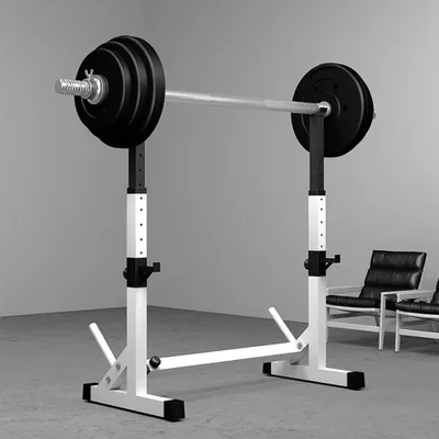 Image de Barre de traction réglable - Hauteur : 80-150 cm - Capacité de charge : 200 kg - Acier - Noir - Accessoire de fitness
