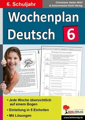 Obrázek produktu pro Wochenplan Deutsch 6