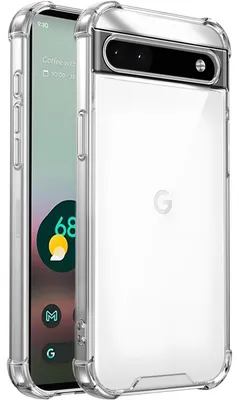Produktbild von Transparent Hülle für Google Pixel 6 Pro, Hybrid Klar Rückseite TPU Bumper Stoßfeste Handyhülle