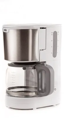 Produktbild von Braun KF 47/1 WH, Filterkaffeemaschine, Gemahlener Kaffee, 1000 W, Weiß