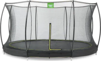 Produktbild von EXIT Silhouette Bodentrampolin ø427cm mit Sicherheitsnetz - schwarz