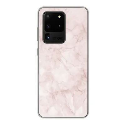 Produktbild von MuchoWow® Handyhülle Schutzhülle Hülle für Samsung Galaxy S20 Ultra Marmor - Rosa - Schick Silikon Softcase Handy Hülle - Karteninhaber