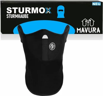 Produktbild von STURMOX Sturmhaube Balaclava Gesichtshaube Ski Motorrad Fahrrad Airsoft Winter Neopren