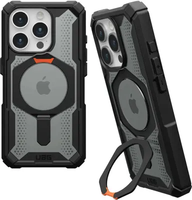Produktbild von Urban Armor Gear Plasma XTE, Cover, Apple, iPhone 15 Pro, 15,5 cm (6.1"), Schwarz, Orange