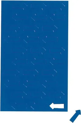 Produktbild von MAUL Magnetsymbol Pfeil 30 Stück Ferrit magnetisch beschriftbar 1 x 2 x 0.1 cm blau