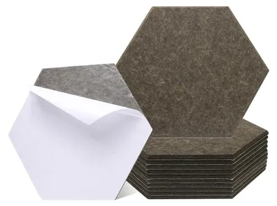 Produktbild von Akustikpaneel Selbstklebend für Schallisolierung 30x26 cm Dunkelbraun