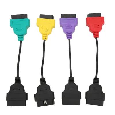 Image de 4pcs OBD2 Scanner Cable Adapter Diagnostic Connector Car Scan Tool Replacement for Fiat ECU