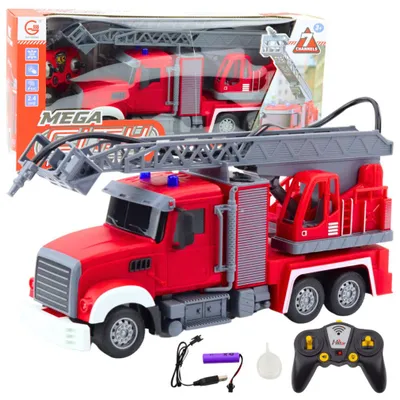 Produktbild von Leantoys Feuerwehr mit Ausleger 1:24