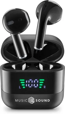 Produktbild von Bluetooth Kopfhörer Kabellos, In Ear Ohrhörer mit LED Display, 30 Std Akkulaufzeit, Touch-Steuerung, Automatisches Pairing, USB-C Ladecase
