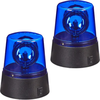 Produktbild von relaxdays 2 x LED Blaulicht