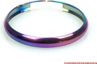Produktbild von Schlüsselring, Edelstahl, chrom, Regenbogen, für MINI