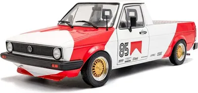 Produktbild von Solido 421186541 VW Caddy #85 Racing Tribute 1982 rot weiß 1:18
